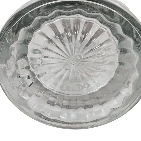 Alwe Beer Stein Pewter Lid 12m Racing Sloop Etched Clear Glass Germany Old Spice - Picture 10 of 10